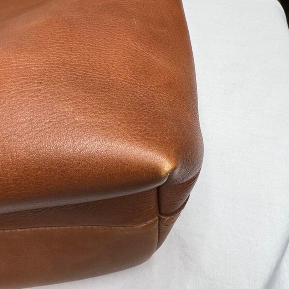 Madewell Womens $168 Medium Transport Tote English Saddle Brown F5788 Embossed 4 - Picture 16 of 16